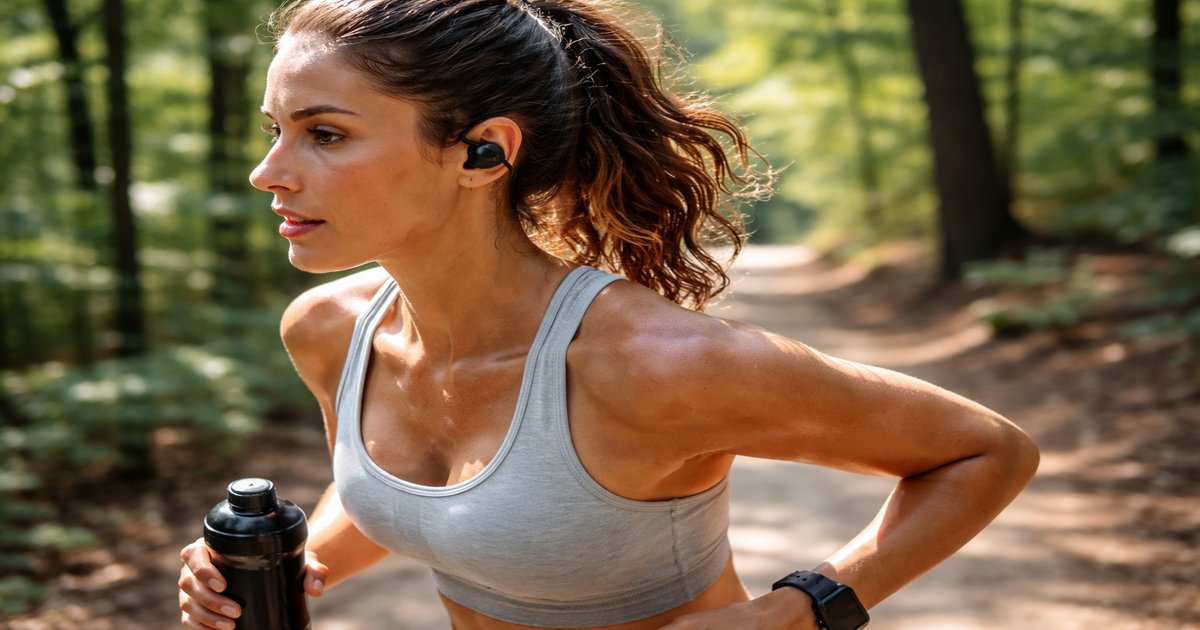earbuds in use