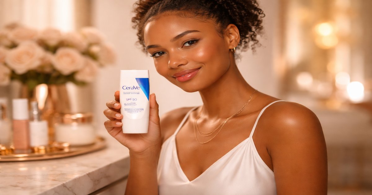 cerave spf 50 in use