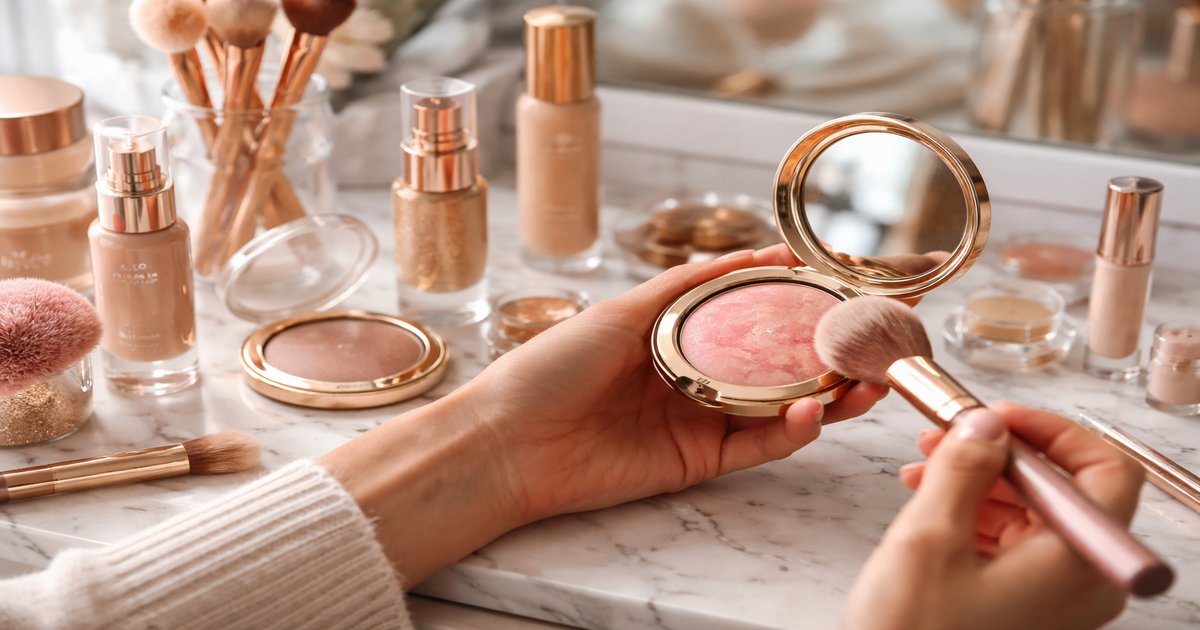 milani cosmetics in use